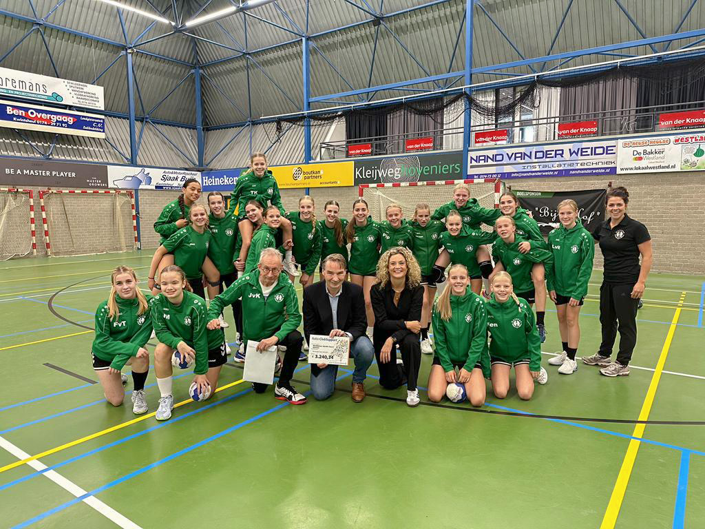Uitreiking Rabo ClubSupport Quintus Handbal